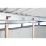 Gerätehaus 'Panorama' Gr. P5 silber-metallic 273 x 318 cm, mit Standardtür