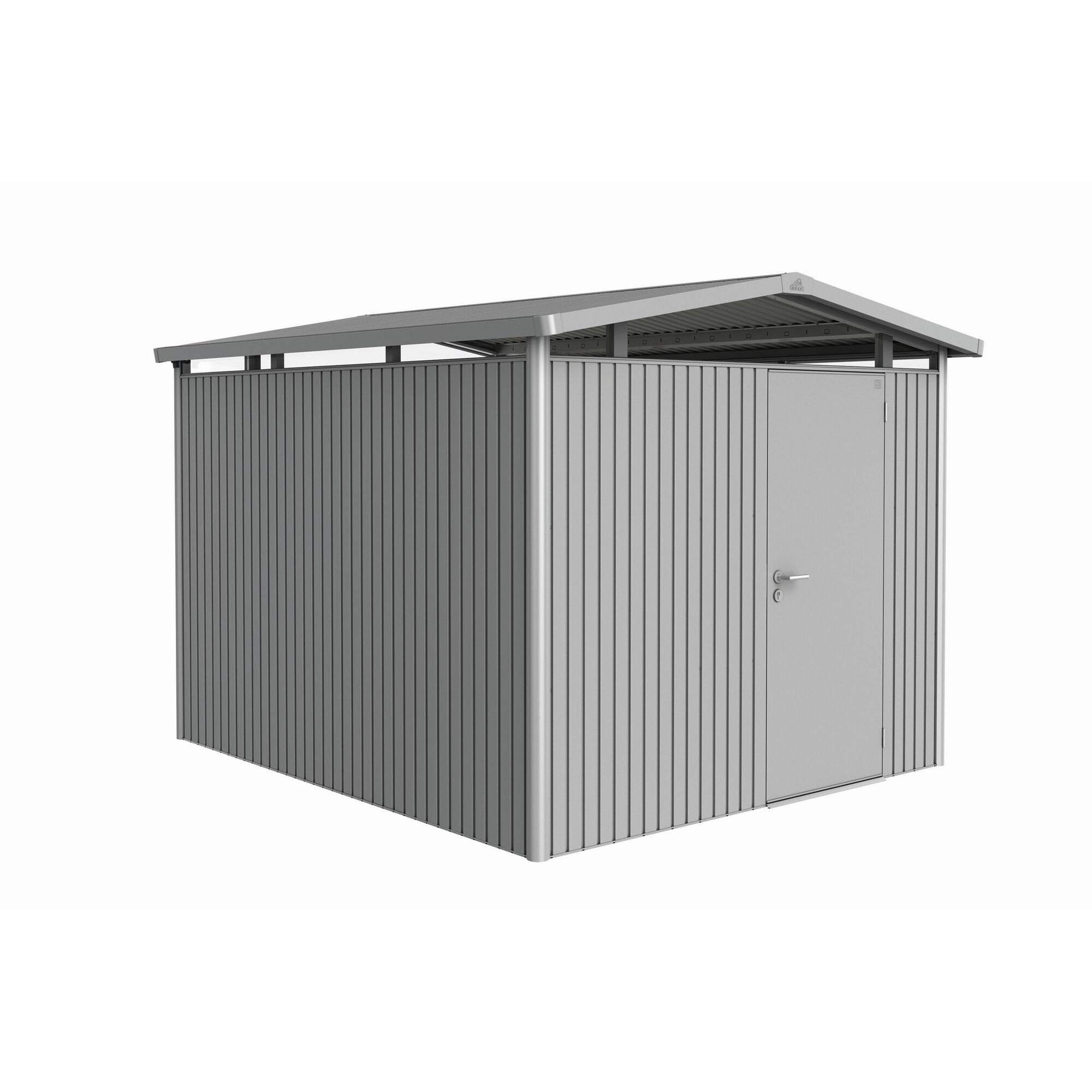 Gerätehaus aus Metall mit Pultdach