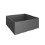 Hochbeet '2x2' dunkelgrau metallic 201 x 77 x 201 cm