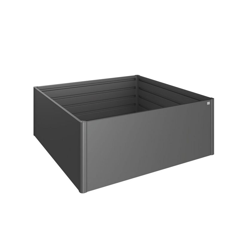 Hochbeet '2x2' dunkelgrau metallic 201 x 77 x 201 cm