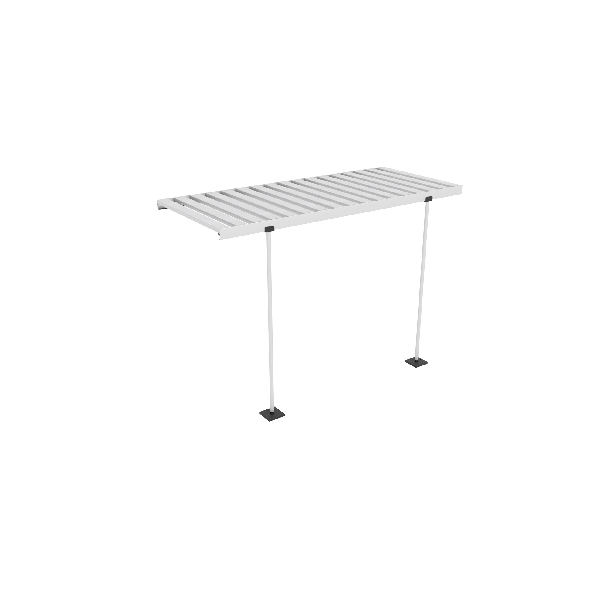 Abklappbarer Alu-Tisch für Gewächshäuser silbern + product picture