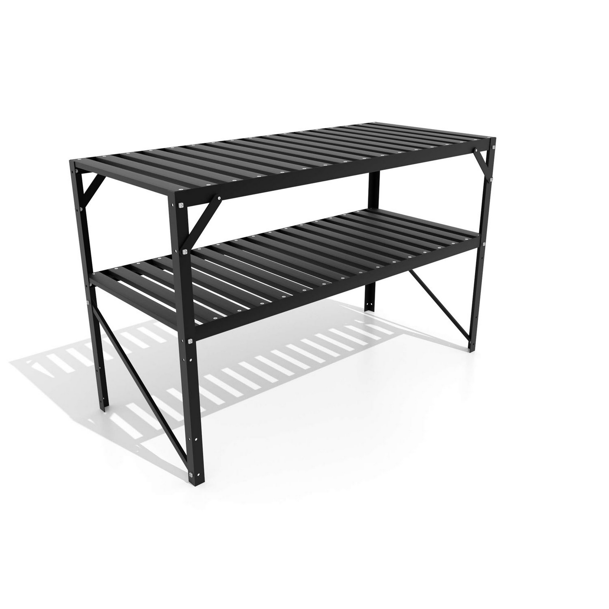 Vitavia Aluminium-Tisch schwarz 121 x 54...