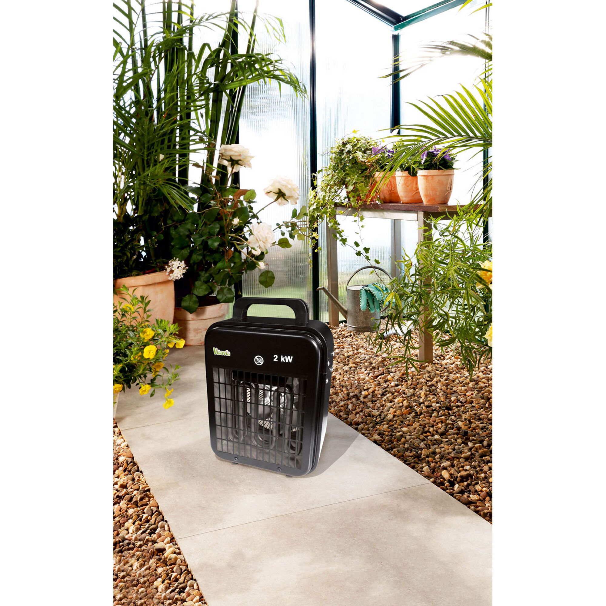 Elektroheizung Vitavia 2 KW im Gewächshaus