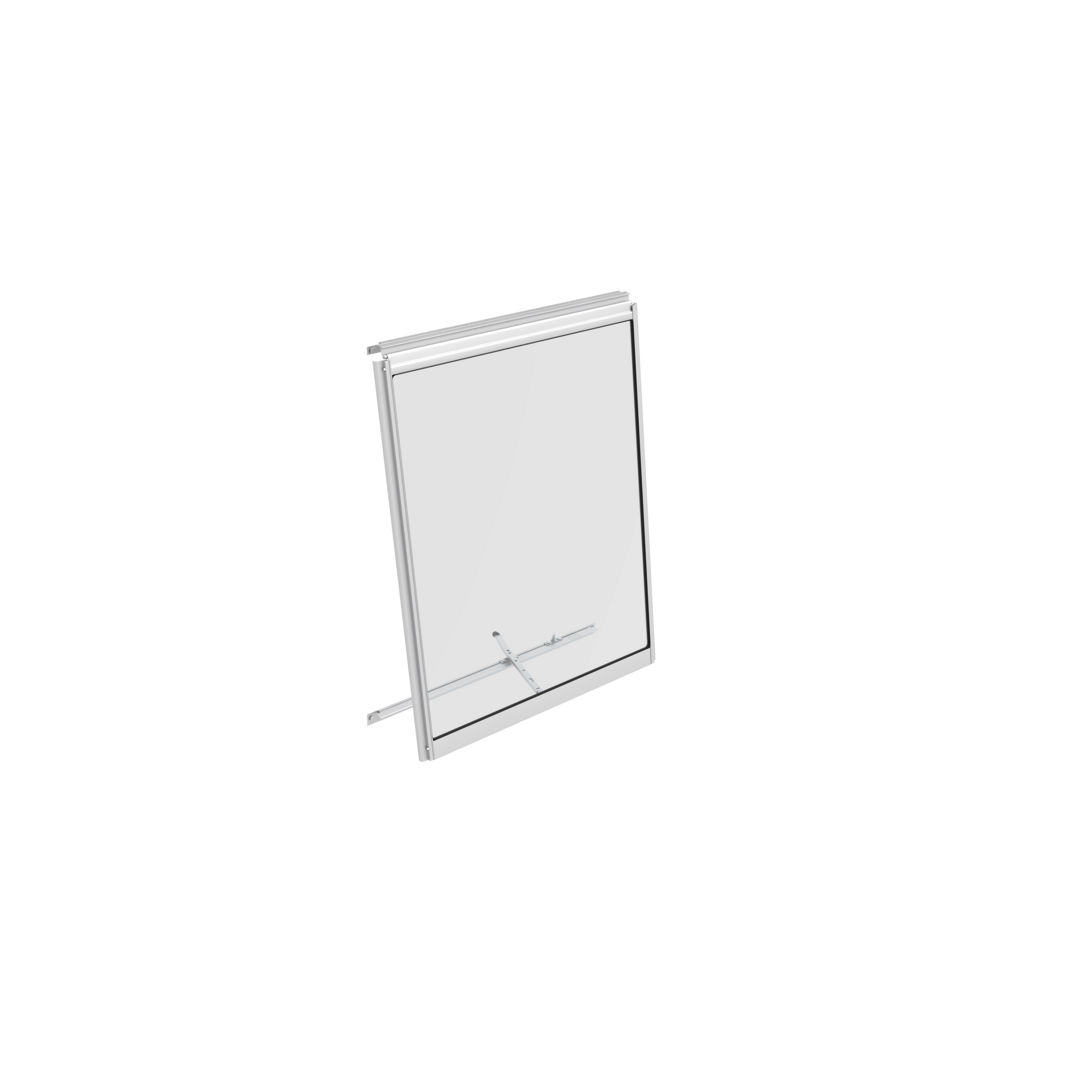 Alu-Seitenfenster 'V' aluminiumfarben 59 x 79,2 cm für Gewächshäuser + product picture