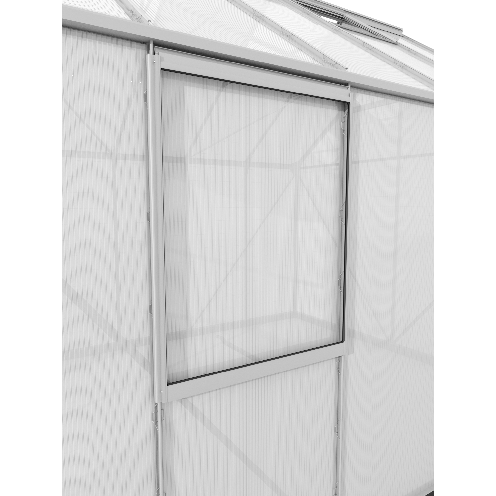 Alu-Seitenfenster für Gewächshäuser aluminiumfarben 59 x 79,2 cm + product picture