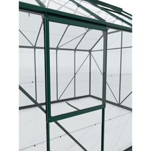 Seitenfenster 'V' ESG Aluminium smaragdgrün 59,5 x 79,2 cm für Vitavia Gewächshäuser