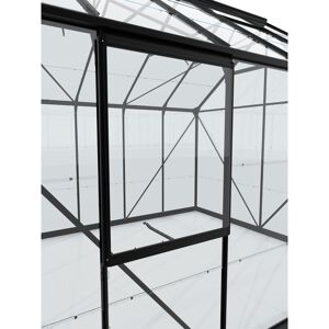 Seitenfenster 'V' ESG Aluminium schwarz 59,5 x 79,2 cm für Vitavia Gewächshäuser