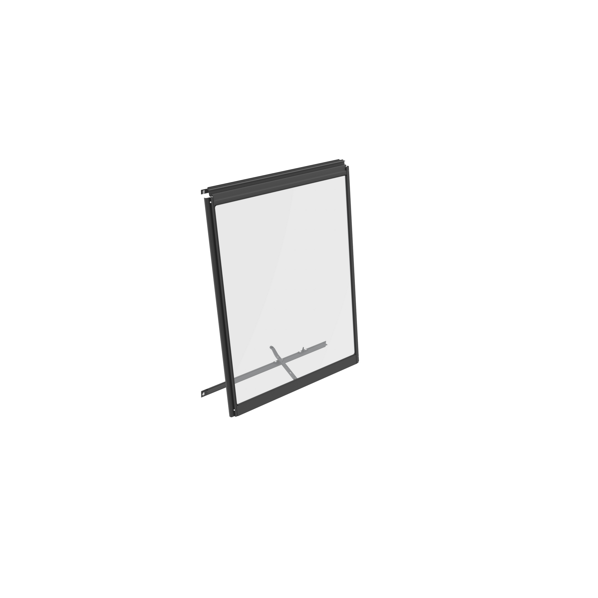 Seitenfenster 'V' ESG Aluminium schwarz 59,5 x 79,2 cm für Vitavia Gewächshäuser + product picture