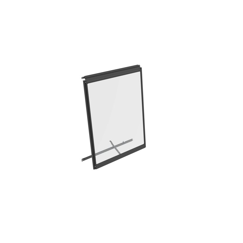 Schwarzes Seitenfenster V mit ESG