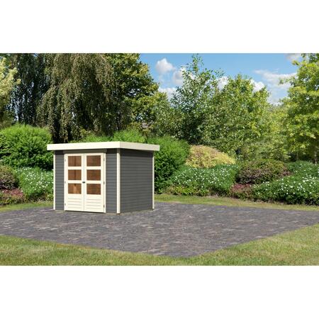 3. Bild von Gartenhaus 'Dornhan 3' 242 x 217 x 211 cm terragrau