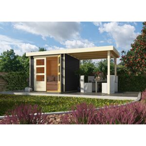 Gartenhaus 'Dornhan 2' Set 1433 x 217 x 211 cm terragrau