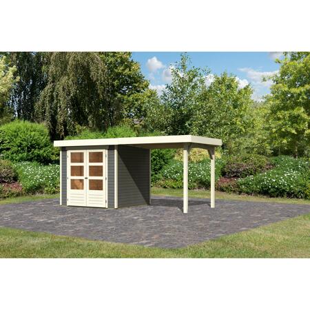 3. Bild von Gartenhaus 'Dornhan 2' Set 1433 x 217 x 211 cm terragrau