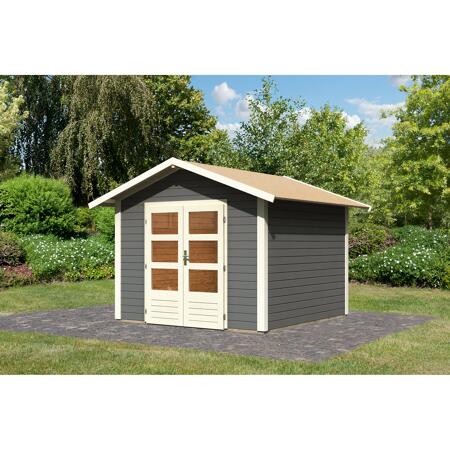 3. Bild von Gartenhaus 'Evendorf 6' 274 x 274 x 234 cm terragrau