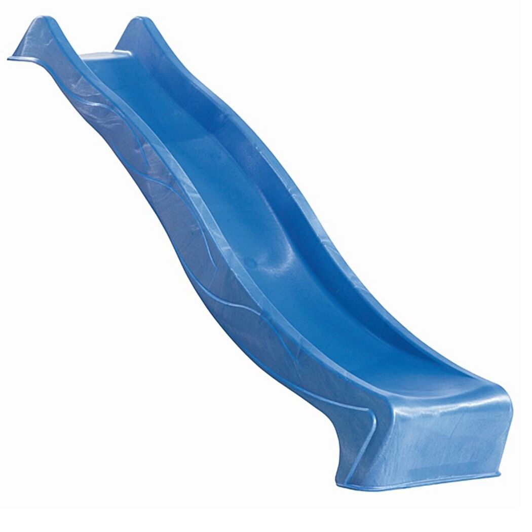 Blaue Wellenrutsche