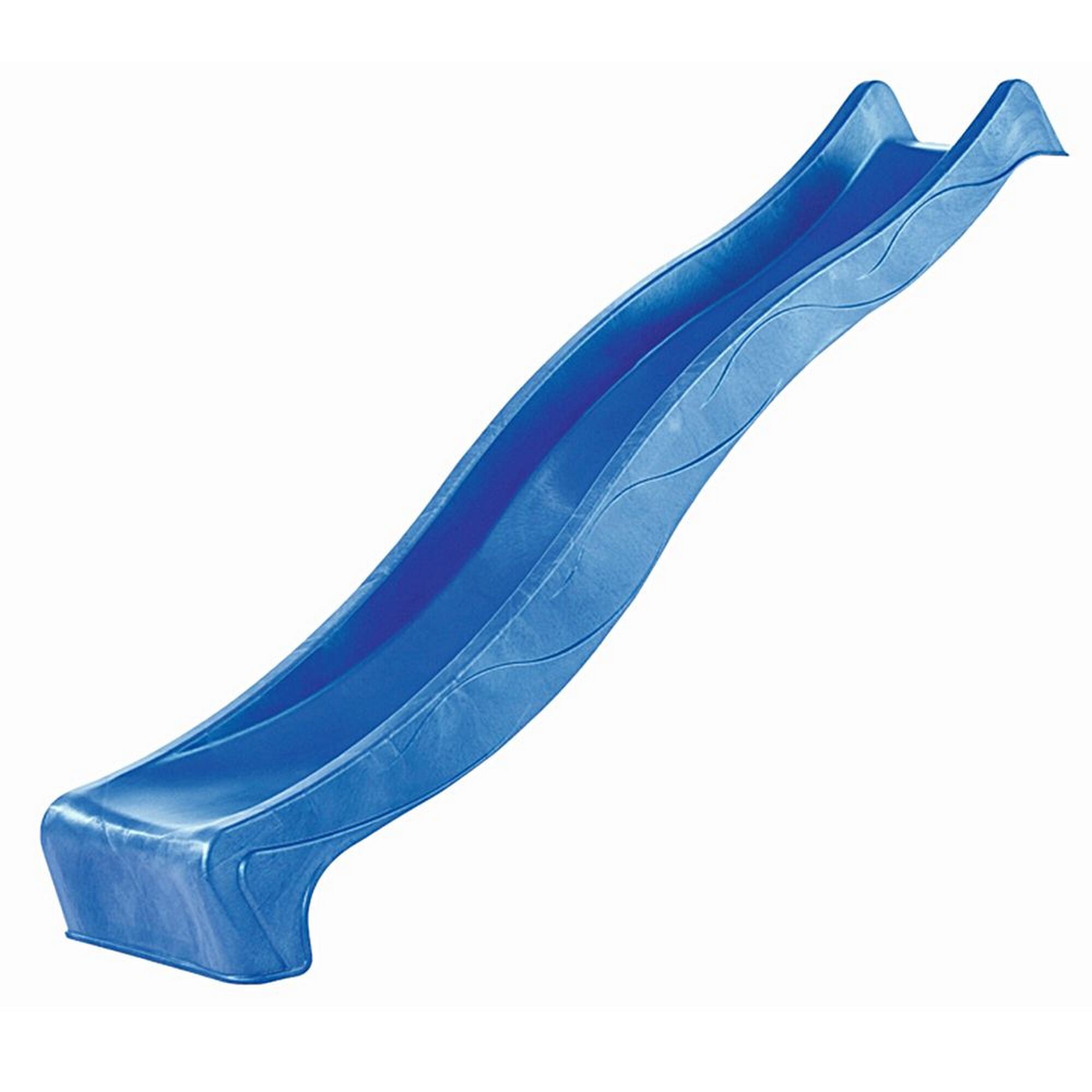 Blaue Wellenrutsche
