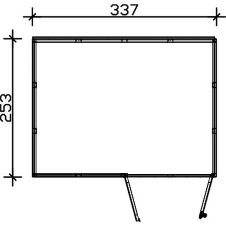 4. Bild von Gartenhaus 'Sydney 4' 337 x 253 cm schiefergrau/telegrau