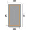 Abmessungen der weka Gartenoase 651 D Gr. 1