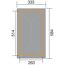Abmessungen der weka Gartenoase 651 D Gr. 1