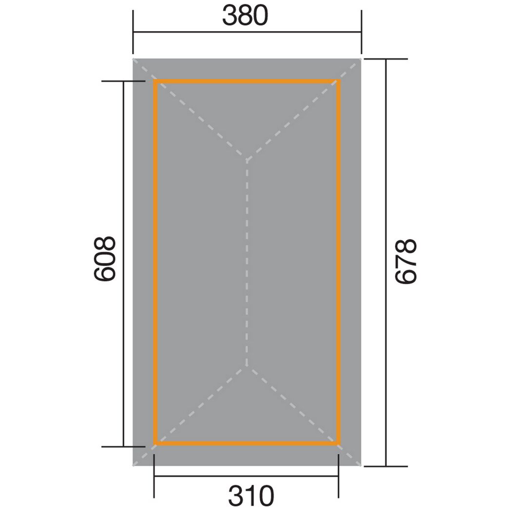 Abmessungen Weka Gartenoase 651 D Gr.2