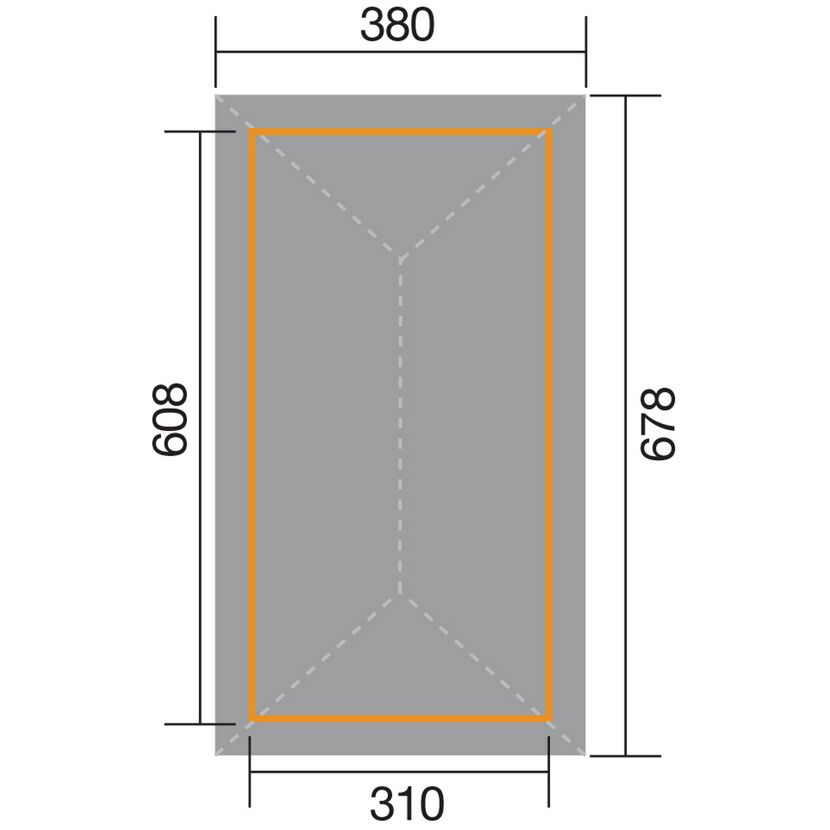 Abmessungen Weka Gartenoase 651 D Gr.2