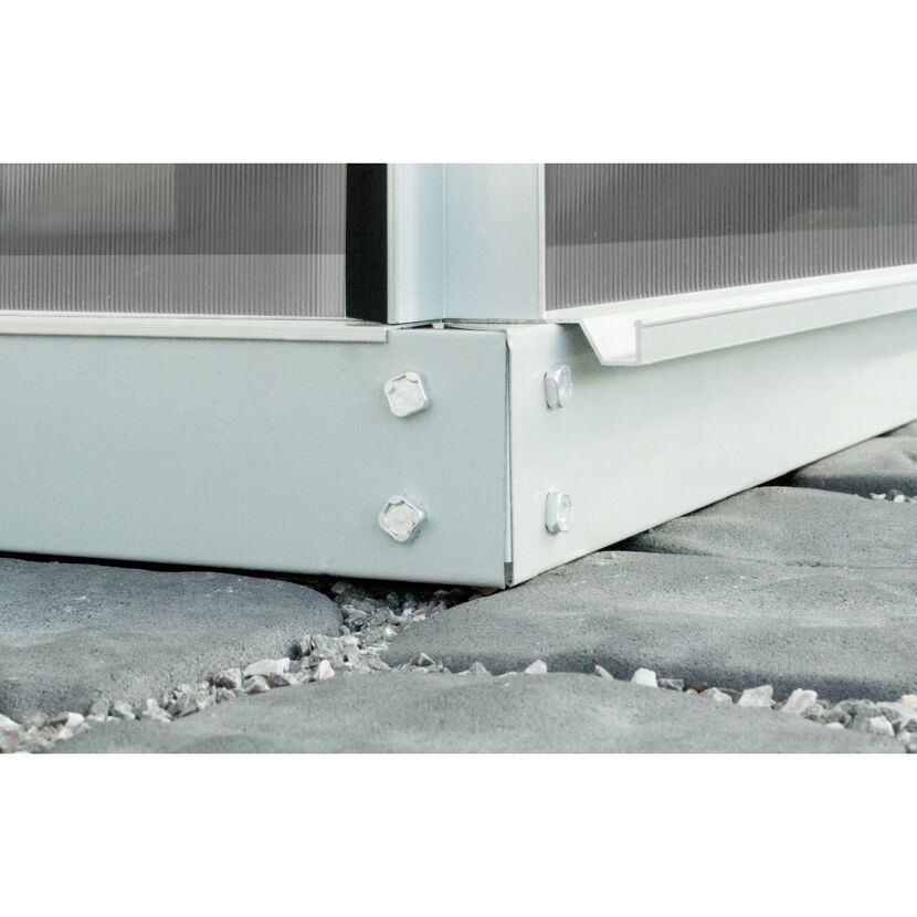 Fundament für Gewächshaus 'Ida 900' aluminiumfarben