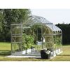Gewächshaus 'Diana 6700' 254,4 x 254 cm mit 3 mm Sicherheitsglas aluminiumfarben