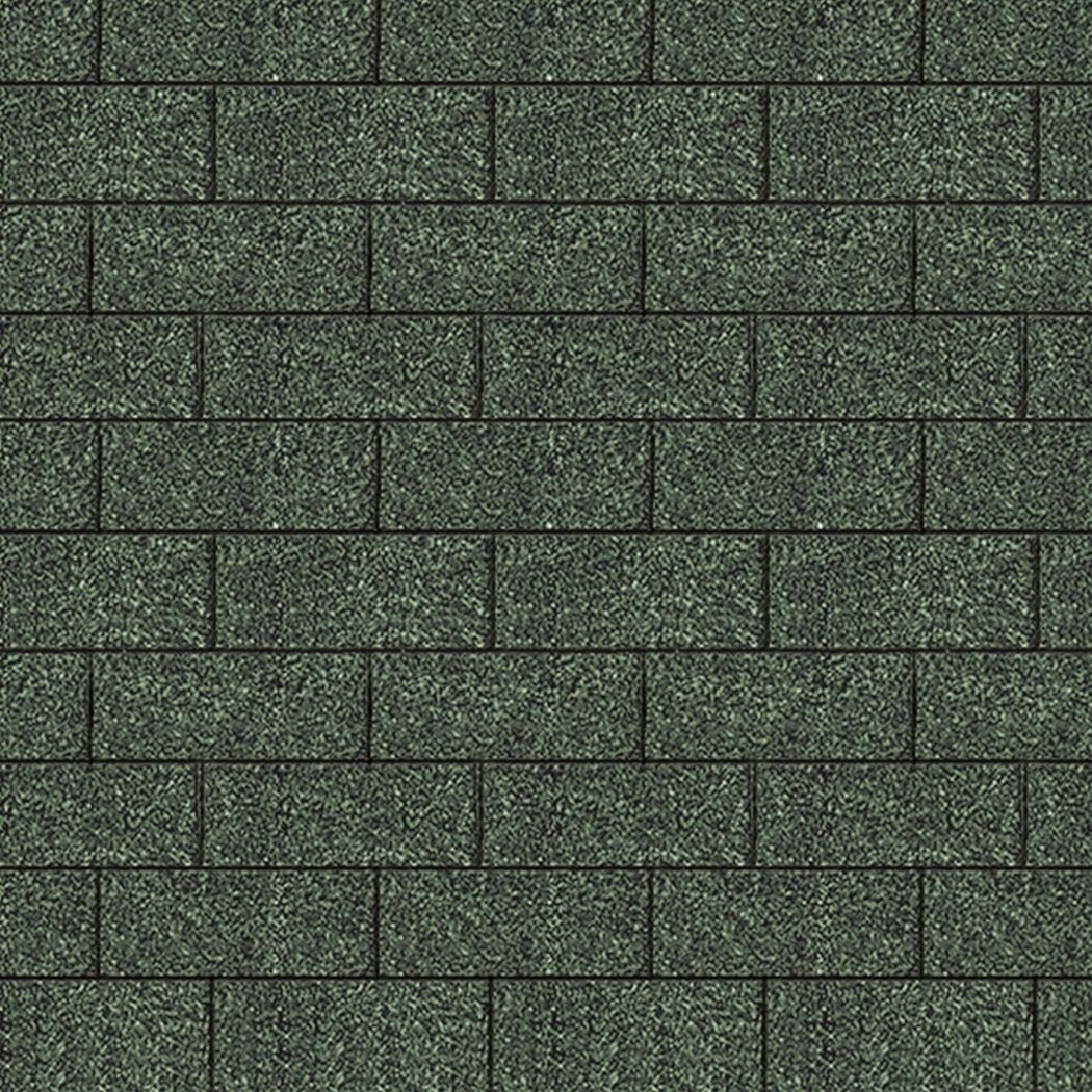 Bitumen-Dachschindeln dunkelgrün 34 x 100 cm