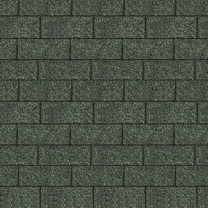 Bitumen-Dachschindeln dunkelgrün 34 x 100 cm