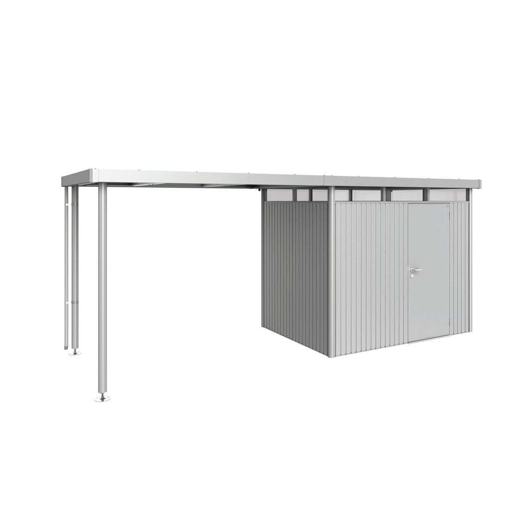 Seitendach silber-metallic 282 x 195 x 222 cm für Gerätehaus 'HighLine' H2