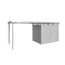 Seitendach silber-metallic 282 x 195 x 222 cm für Gerätehaus 'HighLine' H2