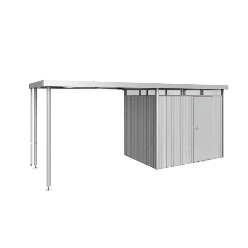Seitendach silber-metallic 282 x 195 x 222 cm für Gerätehaus 'HighLine' H2