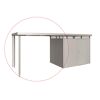 Seitendach silber-metallic 282 x 195 x 222 cm für Gerätehaus 'HighLine' H2