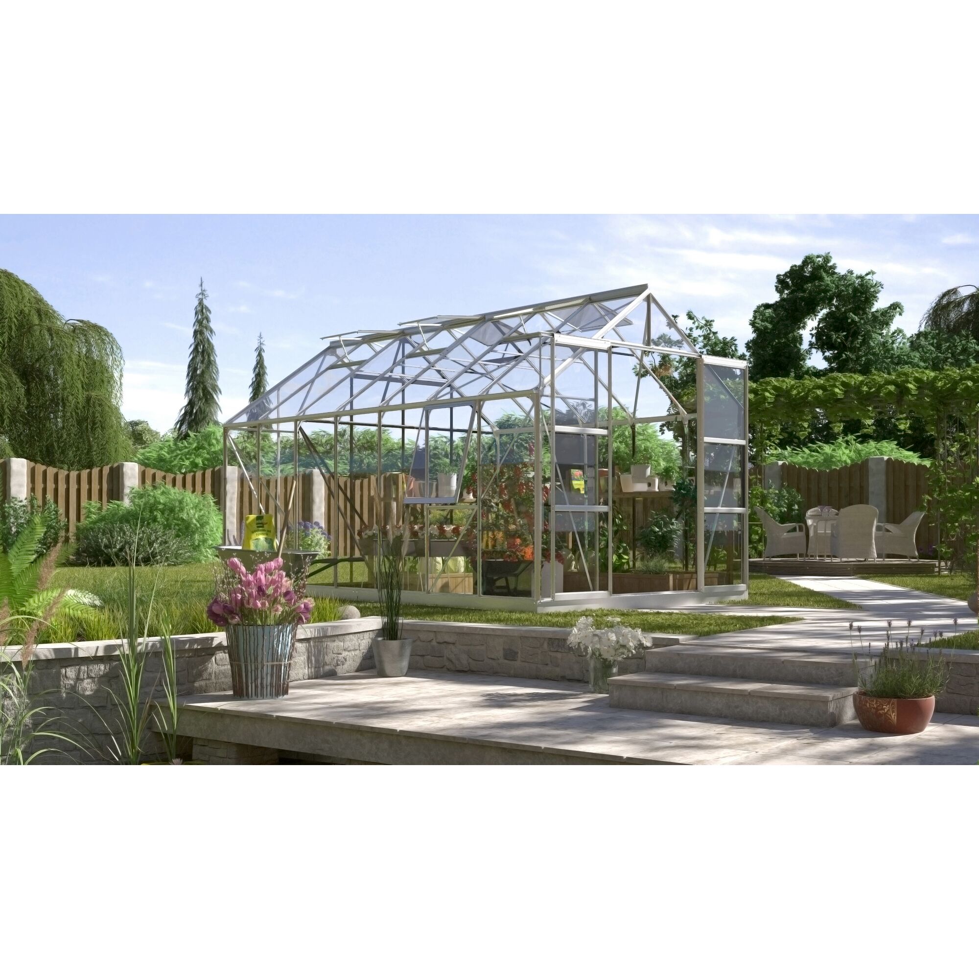 Gewächshaus Jupiter 11500 im Garten