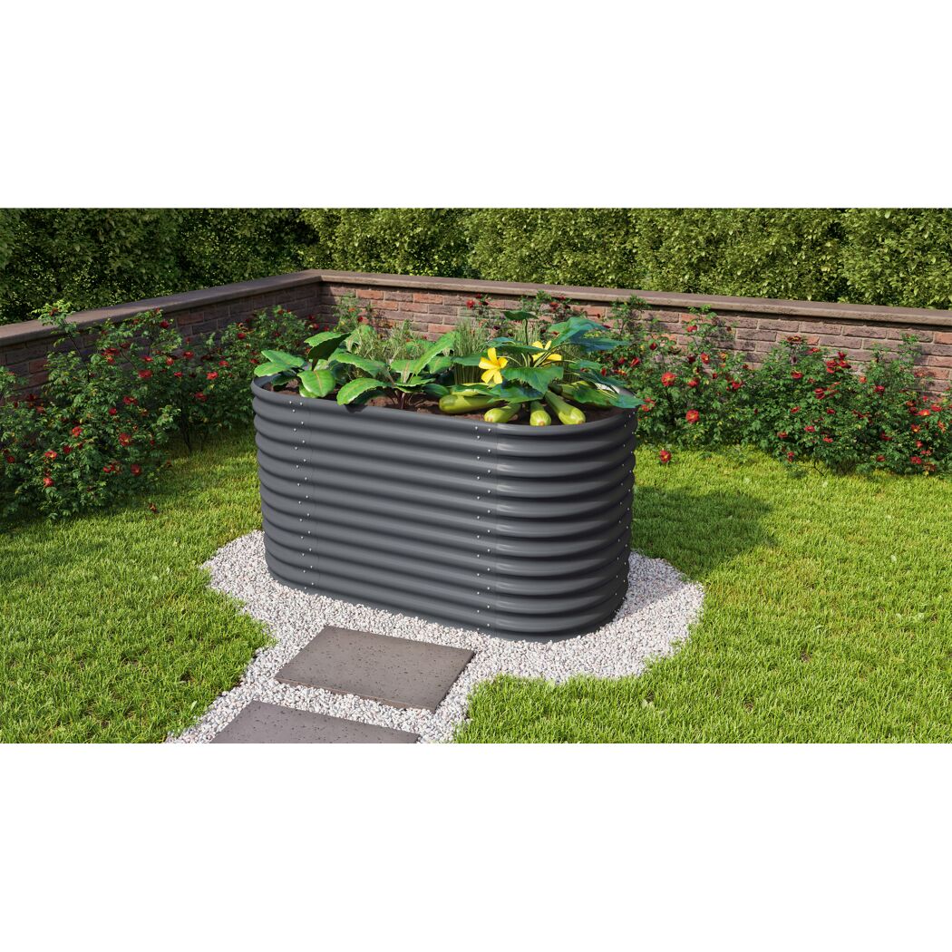 Hochbeet 'Vita 858 Basic' 162 x 86 x 82 cm granitfarben