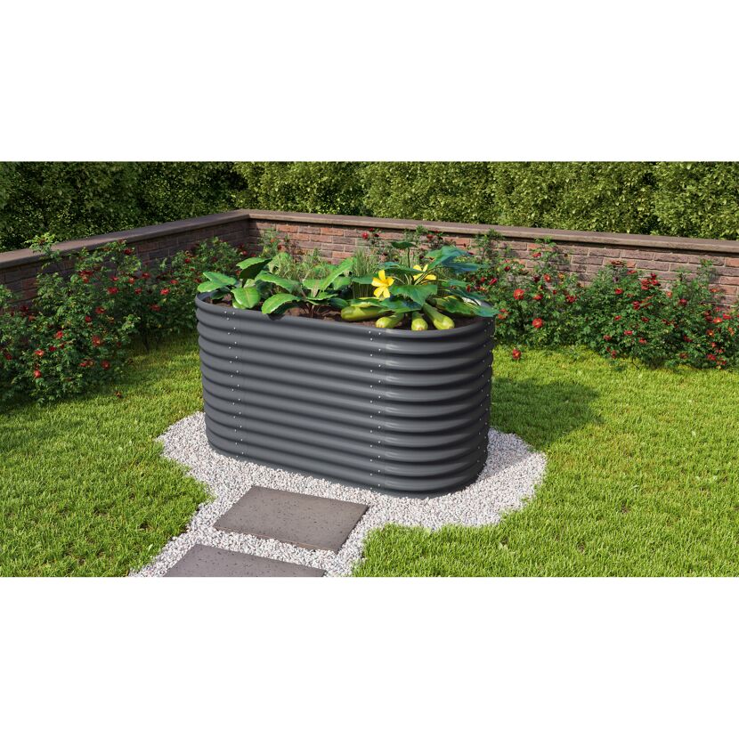 Hochbeet 'Vita 858 Basic' 162 x 86 x 82 cm granitfarben