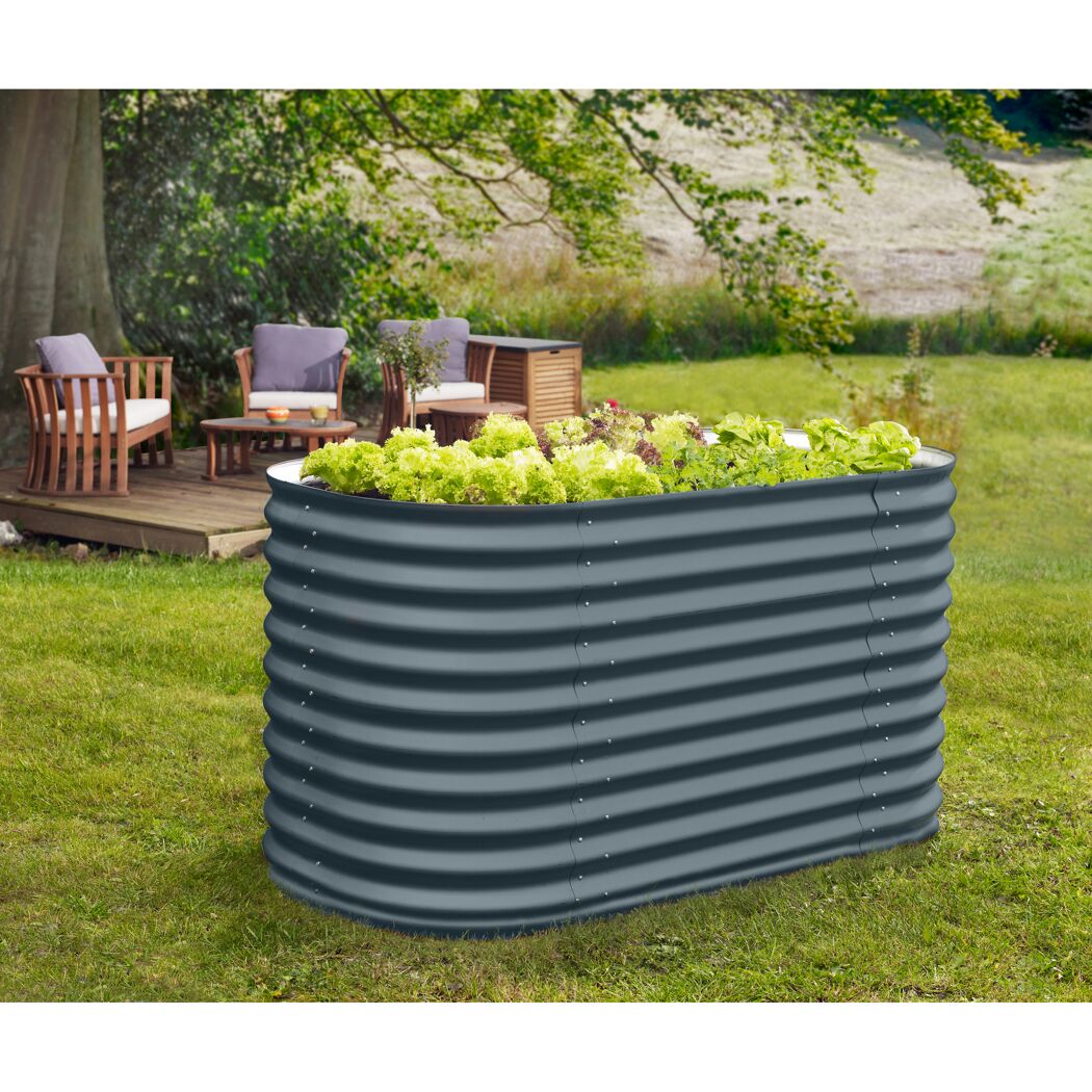 Hochbeet 'Vita 858 Basic' 162 x 86 x 82 cm granitfarben