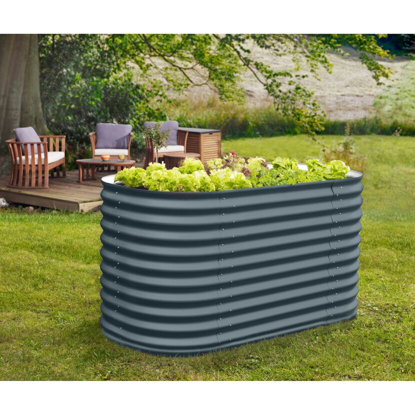 Hochbeet 'Vita 858 Basic' 162 x 86 x 82 cm granitfarben