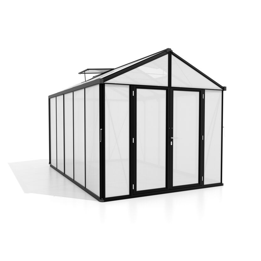 Gewächshaus Zeus Comfort 10000 HKP16mm, schwarz