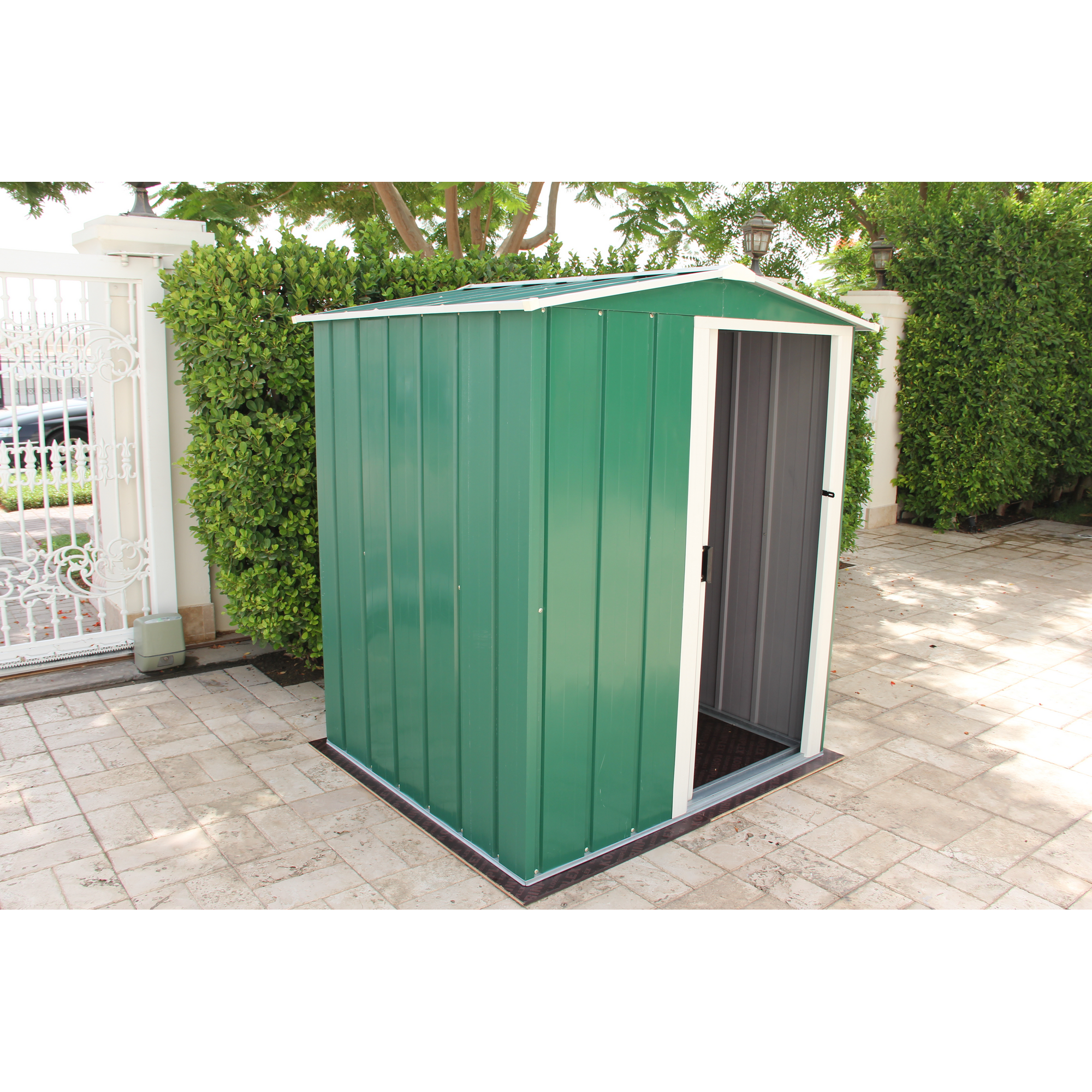 Duramax Metallgerätehaus 'Eco' grün 162 x 122 x 182 cm