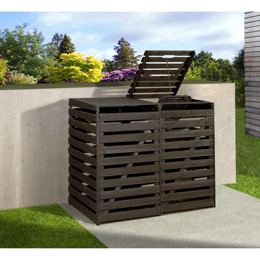Mülltonnenbox anthrazit 148 x 122 x 92 cm