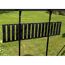 Aluminium-Regal abklappbar schwarz 120 x 31 cm