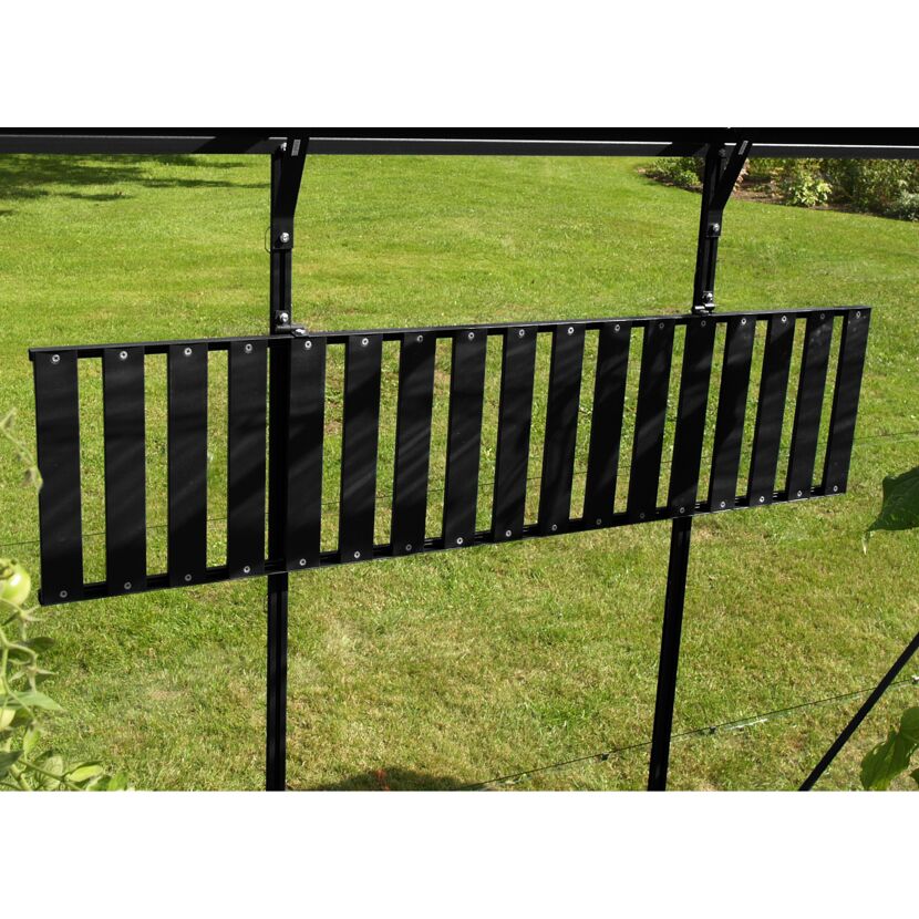 Aluminium-Regal abklappbar schwarz 120 x 31 cm