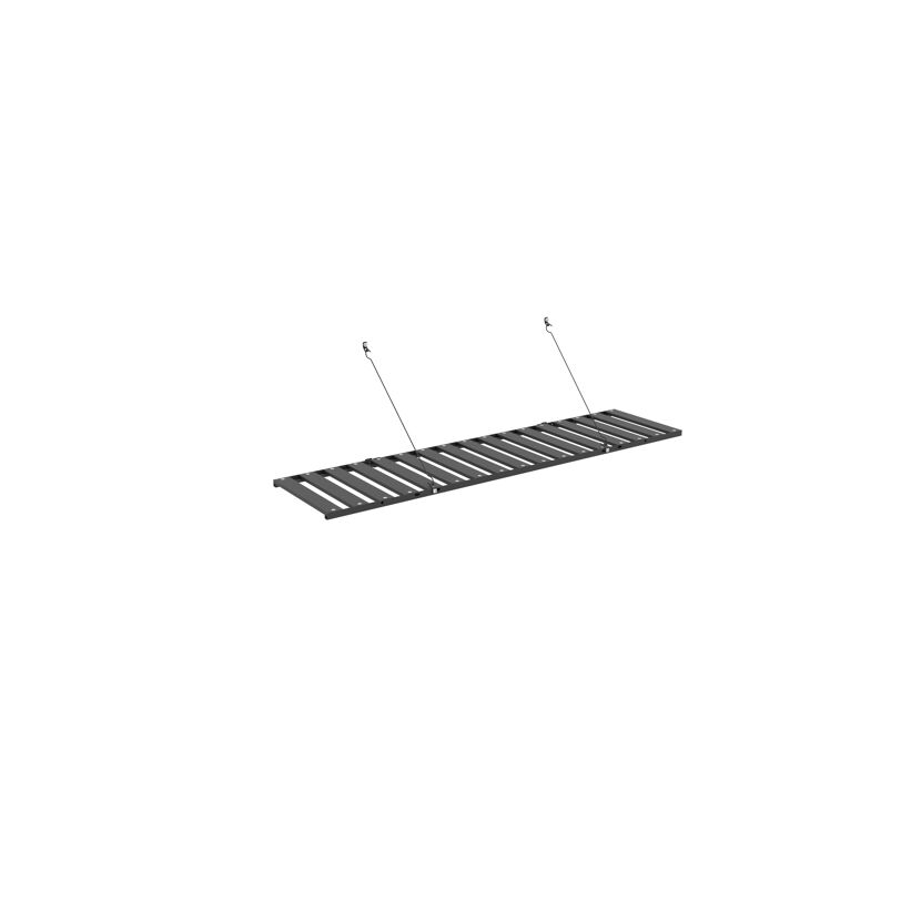 Aluminium-Regal abklappbar schwarz 120 x 31 cm