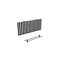 Aluminiumtisch schwarz 120 x 81 x 56 abklappbar