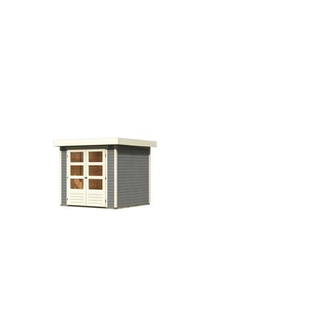 3. Bild von Gartenhaus 'Dornhan 2' 466 x 217 x 211 cm (BxTxH) seidengrau