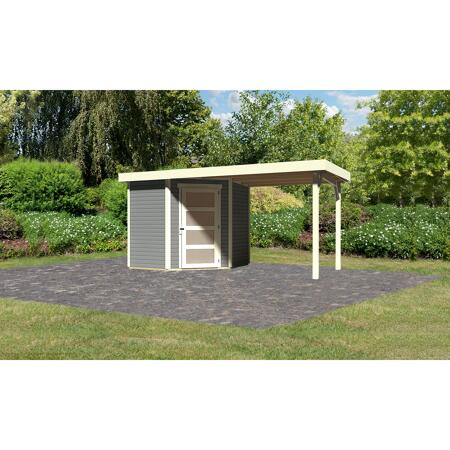 Bild von Gartenhaus 'Dohren 3' 204 x 204 x 222 cm (BxTxH) seidengrau