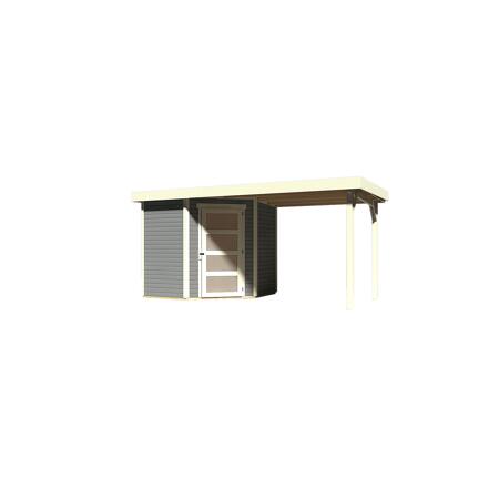 3. Bild von Gartenhaus 'Dohren 3' 204 x 204 x 222 cm (BxTxH) seidengrau