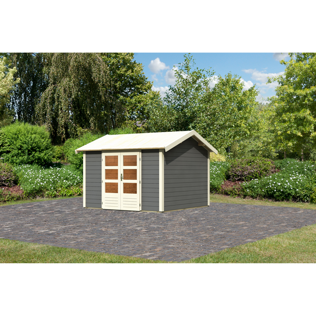 Bild von Gartenhaus 'Mylau 7' 304 x 304 x 250 cm terragrau
