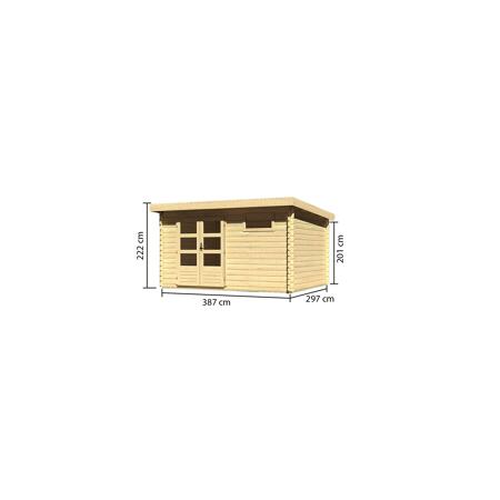 4. Bild von Gartenhaus 'Rieneck 8' 387 x 297 x 222 cm naturfarben
