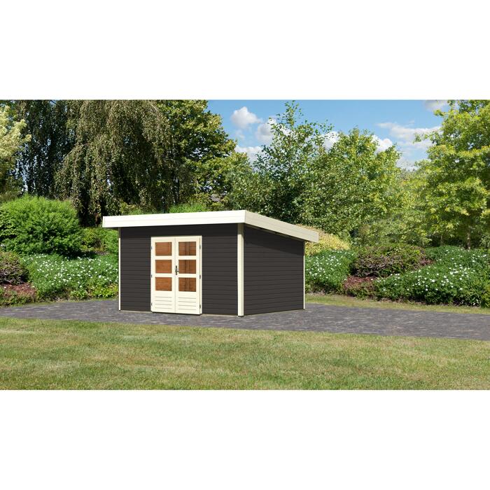 Karibu Gartenhaus Borsuma 4 204 X 204 X 222 Cm Bxtxh Terragrau ǀ Toom Baumarkt